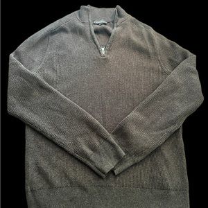 Men’s Express Grey Sweater-3/4 Zip- Size L